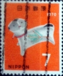 Stamps Japan -  Intercambio 0,20 usd 7 yenes 1969