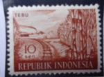 Sellos de Asia - Indonesia -  Tebu - Caña de Azúcar 
