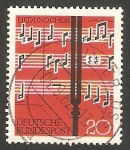 Sellos de Europa - Alemania -  252 - Festival de la música, Cantos y Coros 