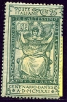 Stamps Italy -  VI Centenario de la muerte de Dante. Italia