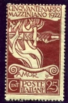 Stamps Italy -  50 años de la muerte de Mazzini. Alegoria