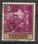 Stamps : Europe : Spain :  ESPAÑA  SEGUNDO CENTENARIO USD Nº 1239 (0) 40C MALVA