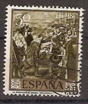 Stamps : Europe : Spain :  ESPAÑA SEGUNDO CENTENARIO USD Nº 1240 (0) 50C LILA OLIVA