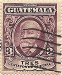 Stamps Guatemala -  Lorenzo Montúfar