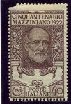 Stamps Italy -  50 aniversario de la muerte de Mazzini. Mazzini