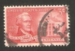 Stamps United States -  623 - II centº del nacimiento de Alexander Hamilton