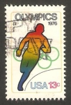 Sellos de America - Estados Unidos -  1142 - Olimpiadas en Montreal 76, carrera a pie