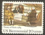 Sellos de America - Estados Unidos -  1494 - II Centº del Tratado de Paris
