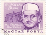 Stamps Hungary -  Lal Bahadur Shastri 1904-1966 -político indio