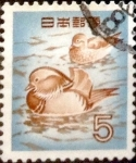Stamps Japan -  Intercambio 0,20 usd 5 yenes 1955