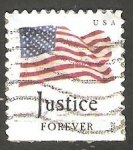 Sellos de America - Estados Unidos -  4468 - Bandera, Justicia