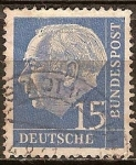 Sellos de Europa - Alemania -  Prof. Dr. Theodor Heuss 1884-1963(b), primer presidente alemán.