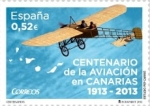 Stamps Spain -  Aviación en Canarias