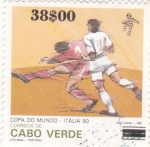 Stamps : Africa : Cape_Verde :  Copa Mundial de Futbol Italia -90