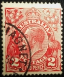 Stamps : Oceania : Australia :  king George V