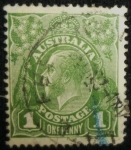 Stamps : Oceania : Australia :  king George V