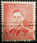 Stamps : Oceania : Australia :  king George VI