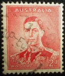 Stamps : Oceania : Australia :  king George VI