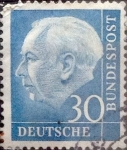 Stamps Germany -  Intercambio 3,50 usd 30 pf 1954