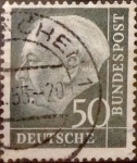 Stamps Germany -  Intercambio ma2s 0,40 usd 50 pf 1954