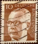 Stamps Germany -  Intercambio 0,20 usd 10 pf 1970