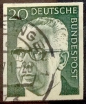 Stamps Germany -  Intercambio ma3s 0,20 usd 20 pf 1970
