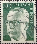 Stamps Germany -  Intercambio 0,20 usd 20 pf 1970