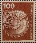 Stamps Germany -  Intercambio 0,20 usd 100 pf 1975