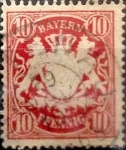 Stamps Germany -  Intercambio 0,40 usd 10 pf 1888