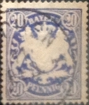 Stamps Germany -  Intercambio 0,40 usd 20 pf 1888
