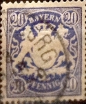 Stamps Germany -  Intercambio 0,40 usd 20 pf 1888