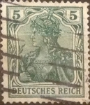 Stamps : Europe : Germany :  Intercambio 1,25 usd 5 pf 1905