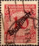 Stamps Germany -  Intercambio ma2s 0,30 usd 10 pf 1923
