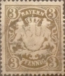 Stamps Germany -  Intercambio nxrl 2,10 usd 3 pf 1888