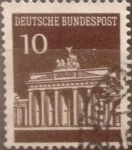 Stamps Germany -  Intercambio 0,20 usd 10 pf 1966