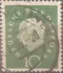 Stamps Germany -  Intercambio 0,20 usd 10 pf 1959