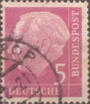 Stamps Germany -  Intercambio 0,20 usd 5 pf 1954
