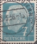 Stamps Germany -  Intercambio 0,20 usd 7 pf 1954
