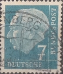 Stamps Germany -  Intercambio 0,20 usd 7 pf 1954
