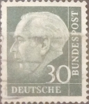 Stamps Germany -  Intercambio 0,55 usd 30 pf 1956