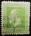 Stamps New Zealand -  king George V