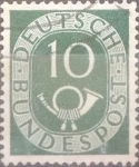 Stamps Germany -  Intercambio 0,20 usd 10 pf 1951