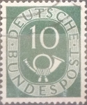 Sellos de Europa - Alemania -  Intercambio 0,20 usd 10 pf 1951