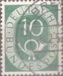 Stamps Germany -  Intercambio 0,20 usd 10 pf 1951