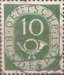 Stamps Germany -  Intercambio 0,20 usd 10 pf 1951