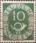 Sellos de Europa - Alemania -  Intercambio 0,20 usd 10 pf 1951