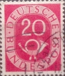 Sellos de Europa - Alemania -  Intercambio 0,20 usd 20 pf 1951