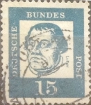 Stamps Germany -  Intercambio 0,20 usd 15 pf 1961