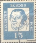 Sellos de Europa - Alemania -  Intercambio 0,20 usd 15 pf 1961