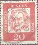 Stamps Germany -  Intercambio 0,20 usd 20 pf 1961